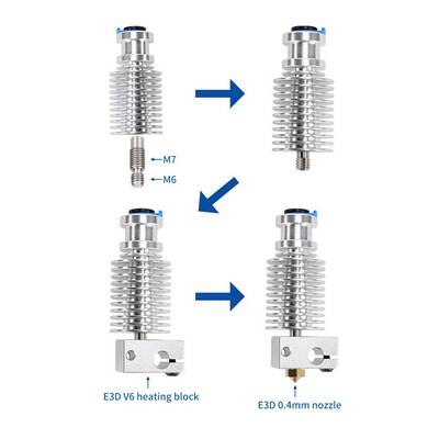 E3D V6 J Head Hotend Seti