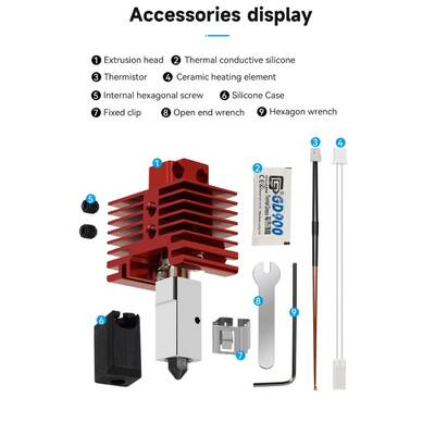 TZ2.0 Bambu Lab X1, X1C Tam Hotend Seti