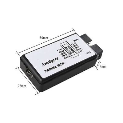 USB Lojik Analizör - 24Mhz - 8 Kanal - ARM - FPGA